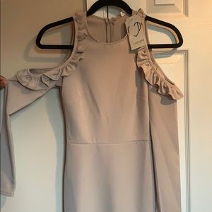 Off the shoulder long sleeve Bodycon Dress